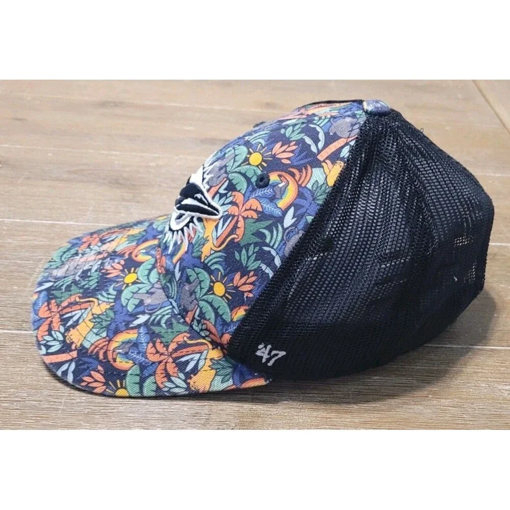 Miami Dolphins Youth Hat '47 Navy Jungle Gym Trucker Adjustable Cap - Picture 2 of 6